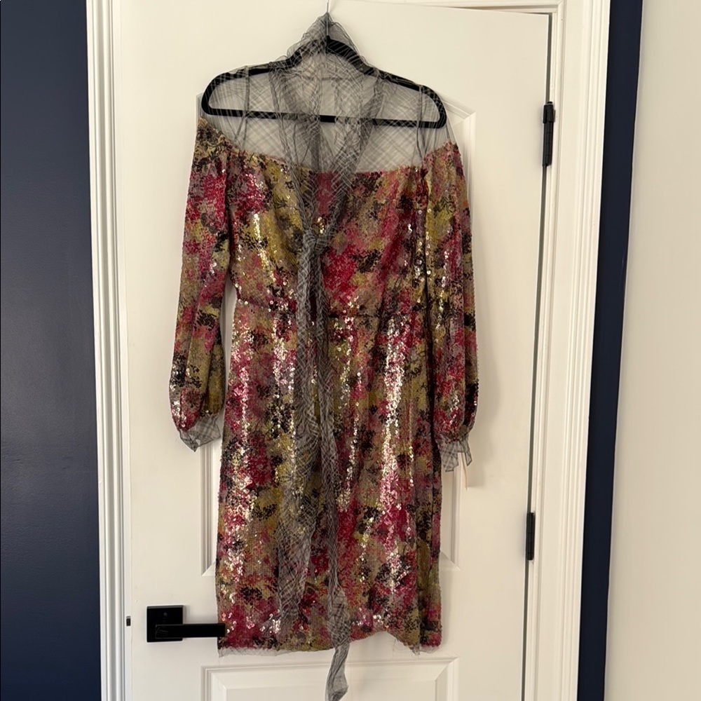 Thakoon sequined floral dress from runaway